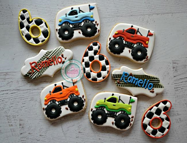 Monster Truck Rally! (24 cookies) – SugarySweetCookies